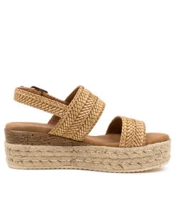 Women I LOVE BILLY Espadrilles|Sandals-HALLA CINNAMON SYN RAFFIA