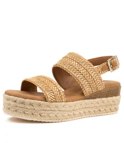 Women I LOVE BILLY Espadrilles|Sandals-HALLA CINNAMON SYN RAFFIA