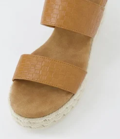 Women I LOVE BILLY Sandals|Espadrilles-Halla Tan Weave Sandals