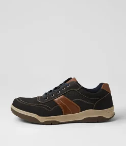 COLORADO Casuals-Han Navy Leather Lace Up Shoes