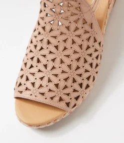 Women DIANA FERRARI Heels|Sandals-Hanar Dark Nude Multi Rope Leather Sandals