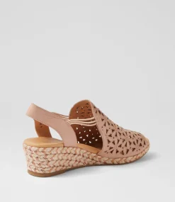 Women DIANA FERRARI Heels|Sandals-Hanar Dark Nude Multi Rope Leather Sandals