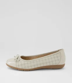 Women SUPERSOFT Comfort|Flats-Hannie Almond Patent Leather Flat Shoes