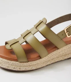Women I LOVE BILLY Heels|Sandals-Hansi Khaki Sandals