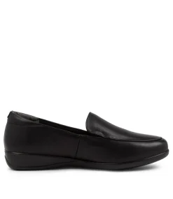Women SUPERSOFT Comfort|Loafers-Harding2 Black Leather Slip-On Shoes