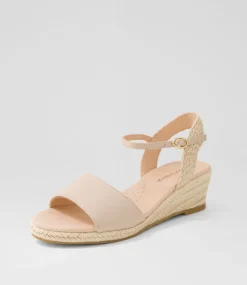 Women DIANA FERRARI Espadrilles|Wedges-Harissa Rose leather Espadrilles