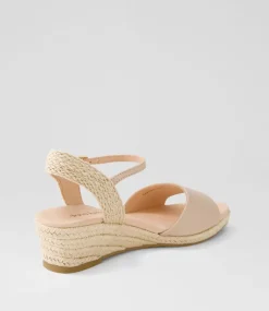 Women DIANA FERRARI Espadrilles|Wedges-Harissa Rose leather Espadrilles
