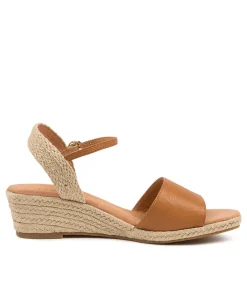 Women DIANA FERRARI Espadrilles|Wedges-HARISSA TAN LEATHER