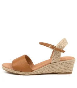 Women DIANA FERRARI Espadrilles|Wedges-HARISSA TAN LEATHER