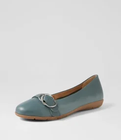 Women SUPERSOFT Comfort|Flats-Harper Denim Leather Flat Shoes