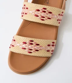 Women SUPERSOFT Comfort|Flats-Harriets Natural Cantaloupe Patent Synthetic Sandals