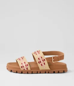 Women SUPERSOFT Comfort|Flats-Harriets Natural Cantaloupe Patent Synthetic Sandals