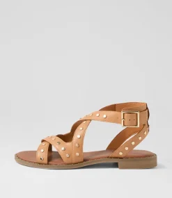 Women I LOVE BILLY Flats|Sandals-Hartella Camel Sandals