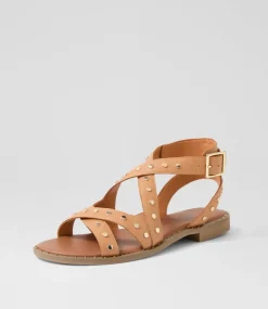 Women I LOVE BILLY Flats|Sandals-Hartella Camel Sandals