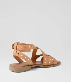 Women I LOVE BILLY Flats|Sandals-Hartella Camel Sandals