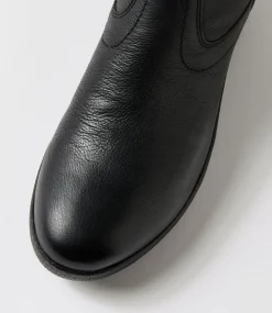 Women SUPERSOFT Boots-Hatie W Black Leather Calf Boots