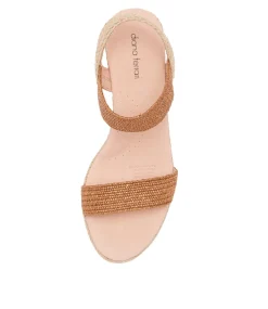 Women DIANA FERRARI Espadrilles|Wedges-Havan Tan Weave Elastic Espadrilles