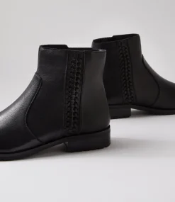 Women SUPERSOFT Boots|Comfort-Hazzle Black Leather Ankle Boots