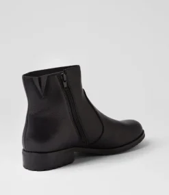 Women SUPERSOFT Boots|Comfort-Hazzle Black Leather Ankle Boots