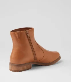 Women SUPERSOFT Boots|Comfort-Hazzle Dark Tan Leather Ankle Boots