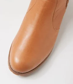 Women SUPERSOFT Boots|Comfort-Hazzle Dark Tan Leather Ankle Boots
