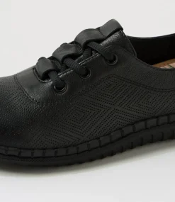 Women COLORADO Comfort|Sneakers-Hello Black Leather Sneakers