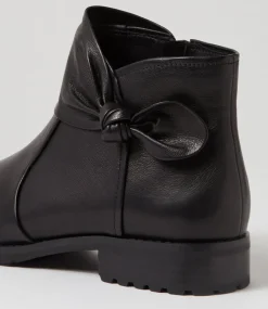 Women SUPERSOFT Boots|Comfort-Hey Black Leather Ankle Boots