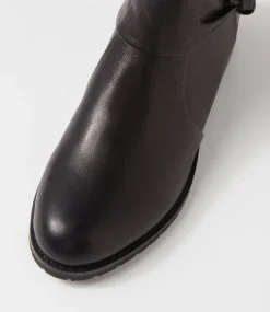 Women SUPERSOFT Boots|Comfort-Hey Black Leather Ankle Boots