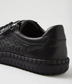 Women COLORADO Comfort|Sneakers-Hey Black Leather Sneakers