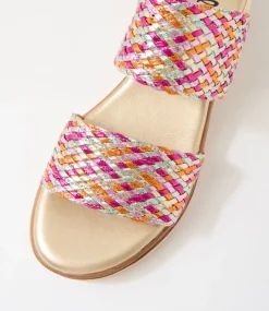 Women I LOVE BILLY Heels|Sandals-Hikine Pink Metallic Multi Sandals