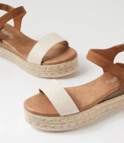 Women I LOVE BILLY Espadrilles|Wedges-Hilaro Latte Weave Tan Sandals