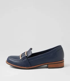 Women I LOVE BILLY Loafers|Flats-Hisho Navy Loafers