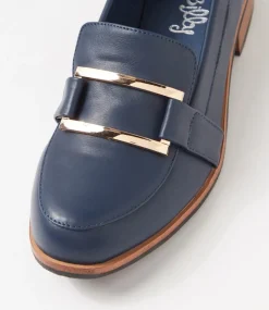 Women I LOVE BILLY Loafers|Flats-Hisho Navy Loafers