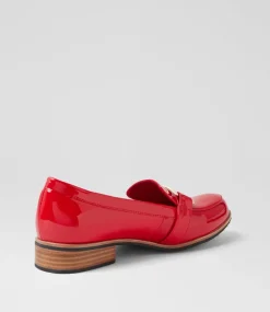 Women I LOVE BILLY Loafers|Flats-Hisho Red Patent Pu Loafers