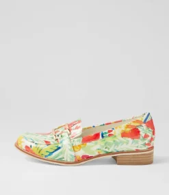 Women I LOVE BILLY Loafers|Flats-Hisho White Tulip Patent Pu Loafers