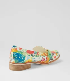 Women I LOVE BILLY Loafers|Flats-Hisho White Tulip Patent Pu Loafers