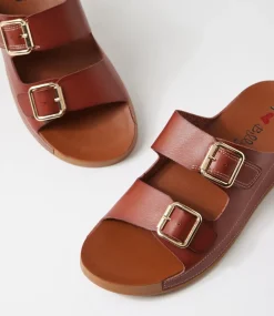 Women I LOVE BILLY Flats|Sandals-Hivine Brown Sandals