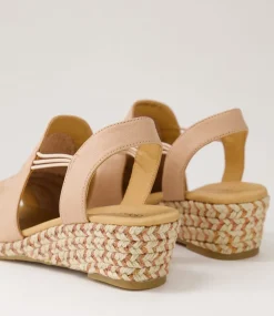Women DIANA FERRARI Espadrilles|Wedges-Hlensia Dark Nude Multi Rope Leather Sandals