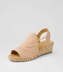 Women DIANA FERRARI Espadrilles|Wedges-Hlensia Dark Nude Multi Rope Leather Sandals