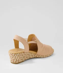 Women DIANA FERRARI Espadrilles|Wedges-Hlensia Dark Nude Multi Rope Leather Sandals