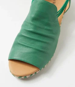 Women DIANA FERRARI Espadrilles|Wedges-Hlensia Green Multi Rope Leather Sandals