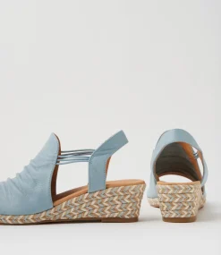 Women DIANA FERRARI Espadrilles|Wedges-Hlensia Light Denim Multi Rope Leather Sandals