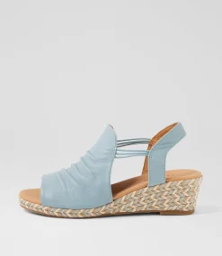Women DIANA FERRARI Espadrilles|Wedges-Hlensia Light Denim Multi Rope Leather Sandals