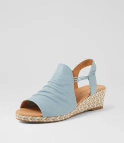 Women DIANA FERRARI Espadrilles|Wedges-Hlensia Light Denim Multi Rope Leather Sandals