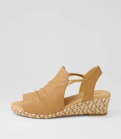 Women DIANA FERRARI Espadrilles|Wedges-Hlensia Light Tan Multi Rope Leather Sandals