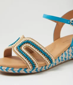 Women DIANA FERRARI Sandals|Heels-Hobarts Cobalt Multi Sandals