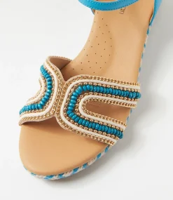 Women DIANA FERRARI Sandals|Heels-Hobarts Cobalt Multi Sandals