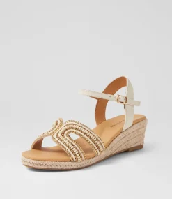 Women DIANA FERRARI Heels|Sandals-Hobarts White Multi Sandals