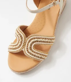 Women DIANA FERRARI Heels|Sandals-Hobarts White Multi Sandals