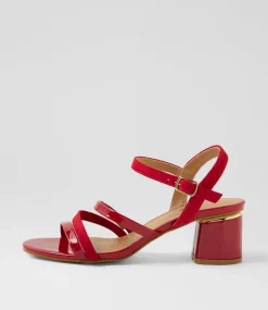 Women I LOVE BILLY Heels|Sandals-Hodor Red Mix Sandals